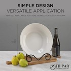 Tripar Large Black Metal Stand For Bowls  Plates  Artwork  And More