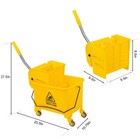 20l 5 Gallon Gallon Mop Bucket With Wringer Combo Commercial Home Cleaning Cart