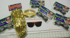 Clown Accessories Lot Of 9 Items Nerd Glasses Tinsel Wig Sunglasses