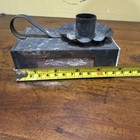 Vintage Tin Candle Holder   Matchbox Holder
