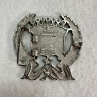 Vintage Usa Shield Belt Buckle Cast Metal Patriotic Stars Wings Original America