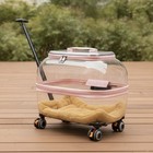 Wheeled Pet Carrier Transparent Pet Carrier Carrier With Wheels Portable