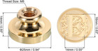 Alphabet E Wax Seal Stamp  Initial Letter Sealing Wax Stamp Classic Retro Brass 