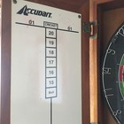 Vintage 1970s Accudart Bristle Dartboard And Cabinet 20 h X 20 w