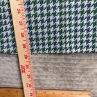 Vintage 70s High Waisted Wide Leg Houndstooth Pants Green Navy Flare Trousers