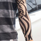 Temporary Tattoo Sleeve Fake Nylon Arm Stocking Tribal Black Mens Womens Kids