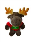 Dan Dee Collector   s Choice Stuffed Animal 2002 Snowflake Christmas Moose Brown