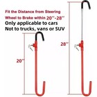 The Club Pedal To Steering Wheel Lock Vehicle Anti-theft Device Fits Most Cars