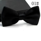 Bowtie Mens Adjustable Formal Wedding Party Necktie Bow Tie Solid Color Tuxedo