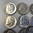 Lot Of  10  Mixed Date Roosevelt Dimes  90  Silver