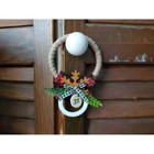 Christmas Joy Door Hanger Door Knob Hanger Wreath Door Decor Holiday Plaid Decor