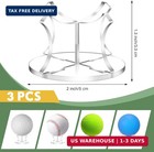 3 Pack Baseball Stand Baseball Holders Balls Display Wooden Display Stand Holder