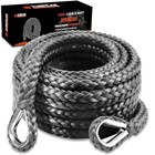 Winch Rope Extension  1 2   X 50ft 32 500lbs Synthetic 1 2-gray-32500lbs Gray