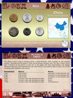 Littleton World Coin Set China 6 Coin W card Unc 1984-2006 5 Fen 1988 2 Fen 1984