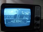  rare  Vtg General Electric 11  Black   White Portable Retro Gaming Tv  works 