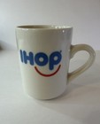 Vintage Ihop Smiling Logo Coffee Mug Tea Cup Ceramic Smiley Tuxton 18