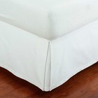 Machine Washable White Microfiber Bed Skirt - Perfect For Full Bed Setups