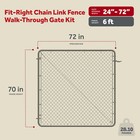 Adjust-a-gate Fit-right Chain Link Fence Walk-through Gate Kit  24 -72 w X 6 h 