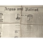 Antique Montpelier Vermont Argus And Patriot Feb 1  1882  Newspaper Rare  Vtg