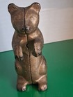 Antique A c  Williams Cast Iron  begging Bear  Still Coin Bank Original Finish