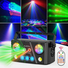 5in1 Disco Effect Lighting Rgb Led Beam Dmx Dj Party Stage Laser Projector Light