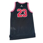 Size Youth Large Jordan Michael Jordan  23 Basketball Jersey Black red