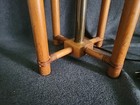 Vintage Mid Century Modern Danish Rattan Wood Table Lamp 