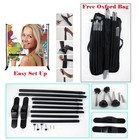 10  Heavy Duty Adjustable Step And Repeat Backdrop Trade Show Wall Banner Stand