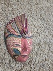 Small Wooden Hand Painted Indonesian Mask Decor