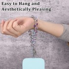 2 Pcs Beaded Phone Wrist Strap For Women   sparkling Phone Charm For Hangin