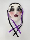 Vtg Harlequin Mardi Gras Mask 3d Wall Hanging Handpainted Decorative Theater  
