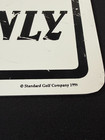 Vintage Golf Carts On Paths Only Metal Sign 12 x12  Standard Golf Co  1998