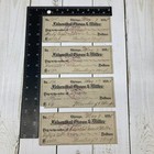 1800 s Check Lot Of 4 Chicago Felsenthal Gross Miller Bank Checks