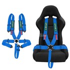 5-point Racing Safety Harness Set Sfi With Ultra Comfort Heavy Duty Shoulder Pad