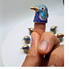 Lot Of 10 Christmas Gift Vintage Thimbles Brass Cloisonne Enamel Chinese Figural
