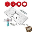 Aluminum Router Milling Table Insert Plate Trimmer Engraving Machine Woodworking