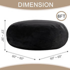 Big Bean Bag Chairs For Adults Memory Foam Chair Living Room Furniture  black  6