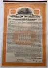 Antique 1924 Northern Central Railway Company Gold Bond Certificate