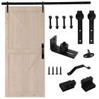 42 X 84 Inch Unfinished Sliding Barn Door With Barn Door Hardware Kit   Handle