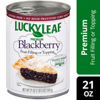  2 Pack  Lucky Leaf Premium Blackberry Fruit Filling   Topping  21 Oz Can