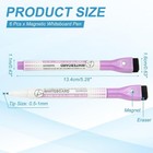 Magnetic Whiteboard Pen  Fine Tip Dry Erase Purple White Board Markers With