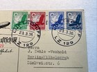 Best Rare Lz-129 Hindenburg 1st Passenger Flight Flown Postcard March 23  1936