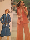 Simplicity 6845 Jacket Skirt Pants Sewing Pattern Ladies 14 Designer Fashion Uc