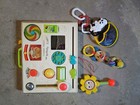 Vintage 1973 Fisher Price Activity Center Baby Crib Toy Sunflower 