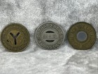 Lot Of 3 Vintage Nyc Subway Token New York City Transit Authority Tokens