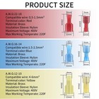 100-500pcs Insulated Nylon Female Male Spade Wire Connectors Crimp Terminals Kit