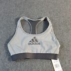 Adidas Don t Rest Alphaskin Bra Women s Heather Grey Nwts 