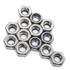 M4 304 Din985 Self-locking Nylon Insert Hex Lock Nuts stainless Steel A2-70 304 