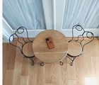 Ice Cream Shop Twisted Metal Table And Chairs  Collectible
