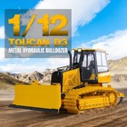 Metal 1 12 Rc Hydraulic Bulldozer D3 Remote Control Vehicle 4ch Construction Car